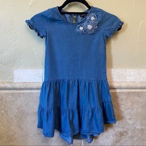 Zunie Girl’s Denim Tiered Dress Size 6
